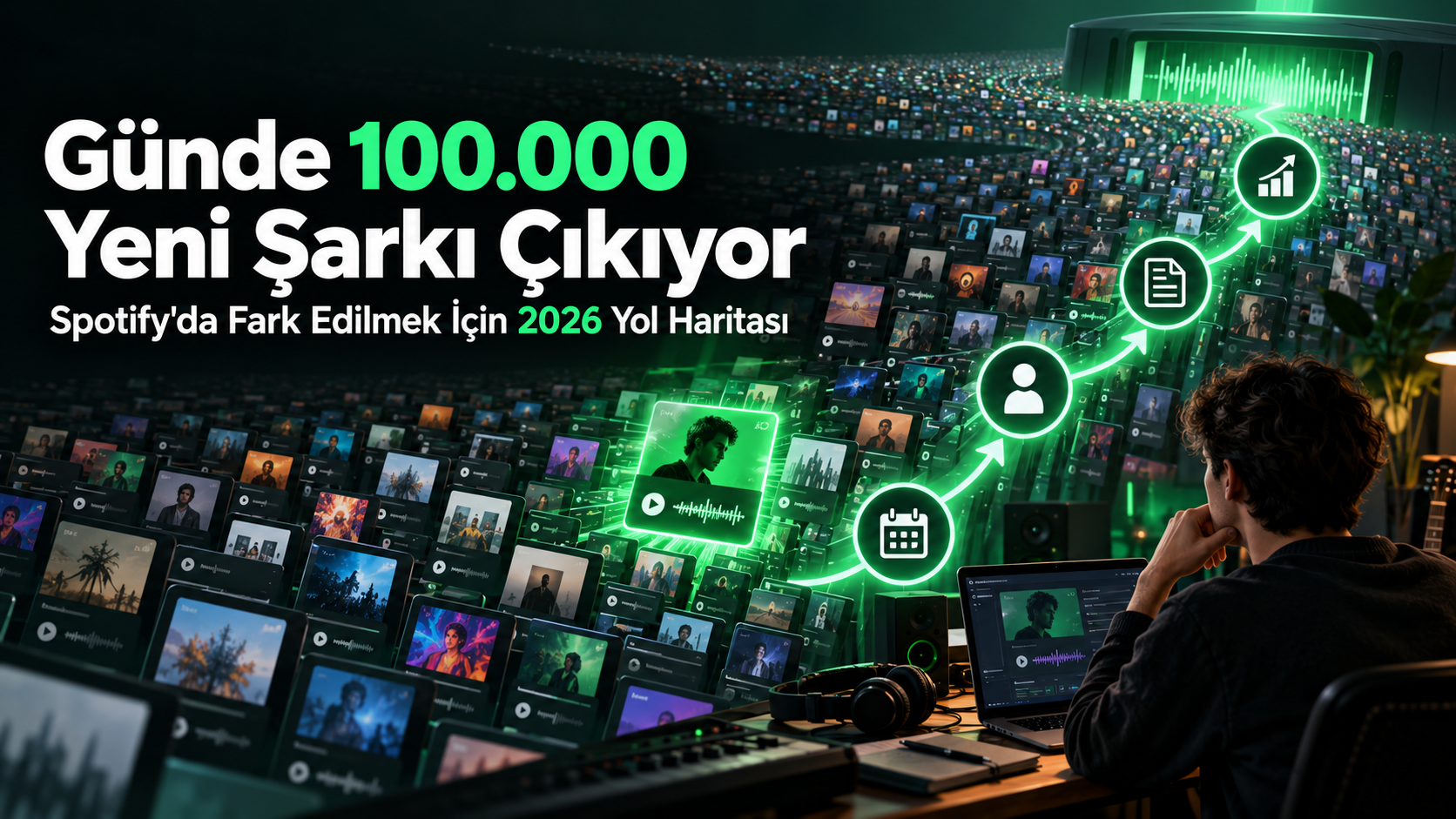 Günde 100.000 Yeni Şarkı Çıkıyor: Spotify'da Fark Edilmek İçin 2026 Yol Haritası